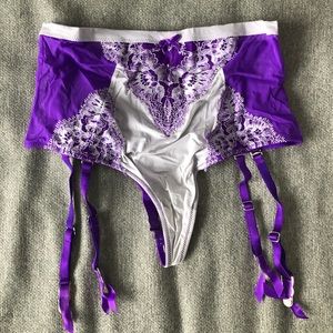 Purple and Grey Victoria Secret Garter! NWT 🥳🎉🎉